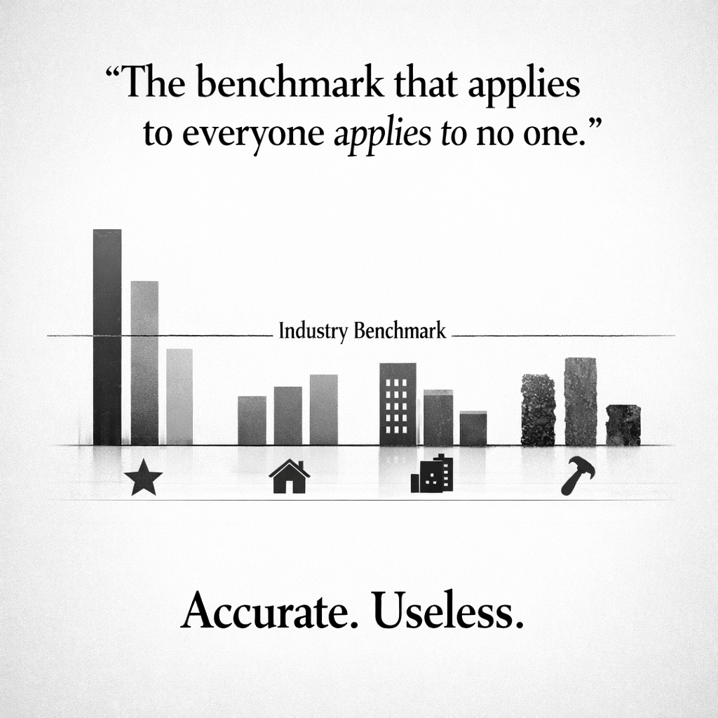 The benchmark that applies to everyone applies to no one