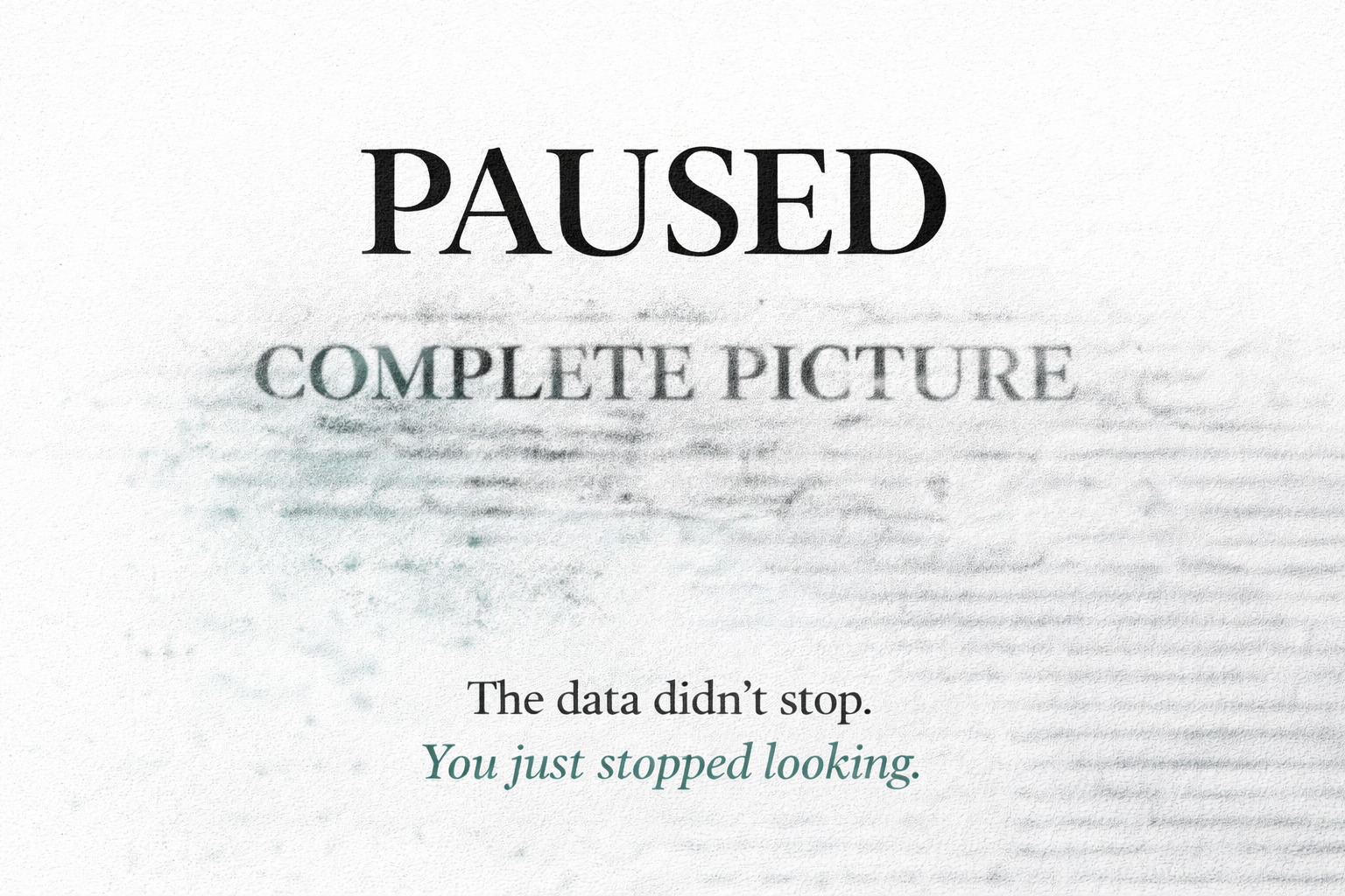 The source you paused is the one you should study most